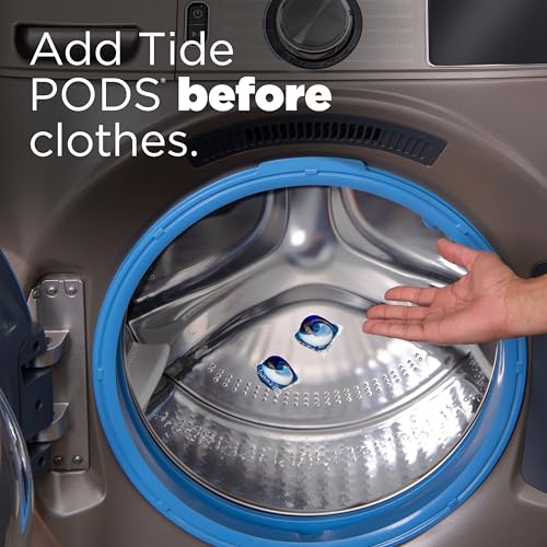 Odors removed from fabrics by Tide PODS with Downy.