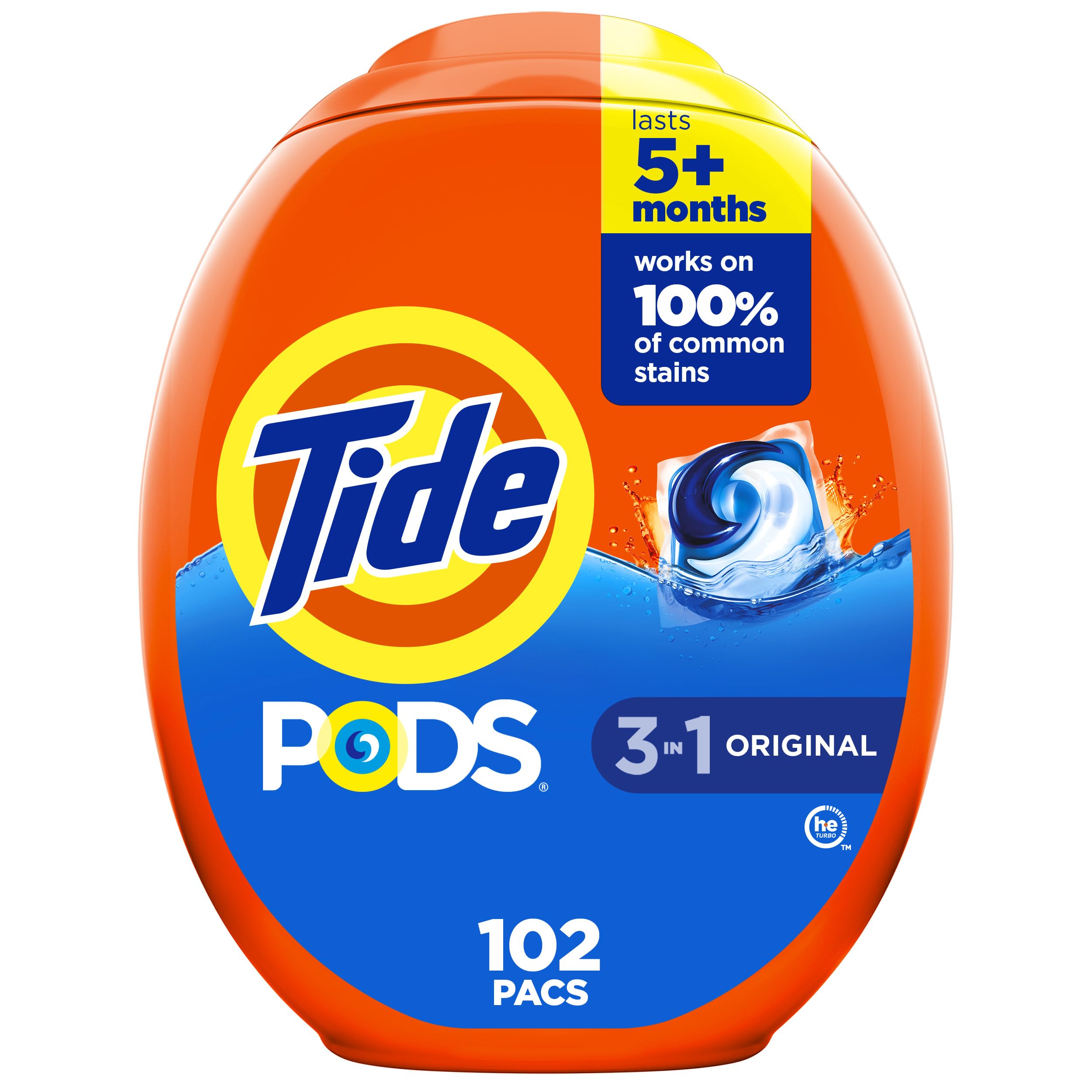 Tide PODS Original Scent front-pack for easy, mess-free dosing