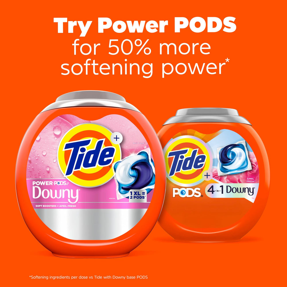 Soft fabrics feel cozy thanks to Downy in Tide PODS.