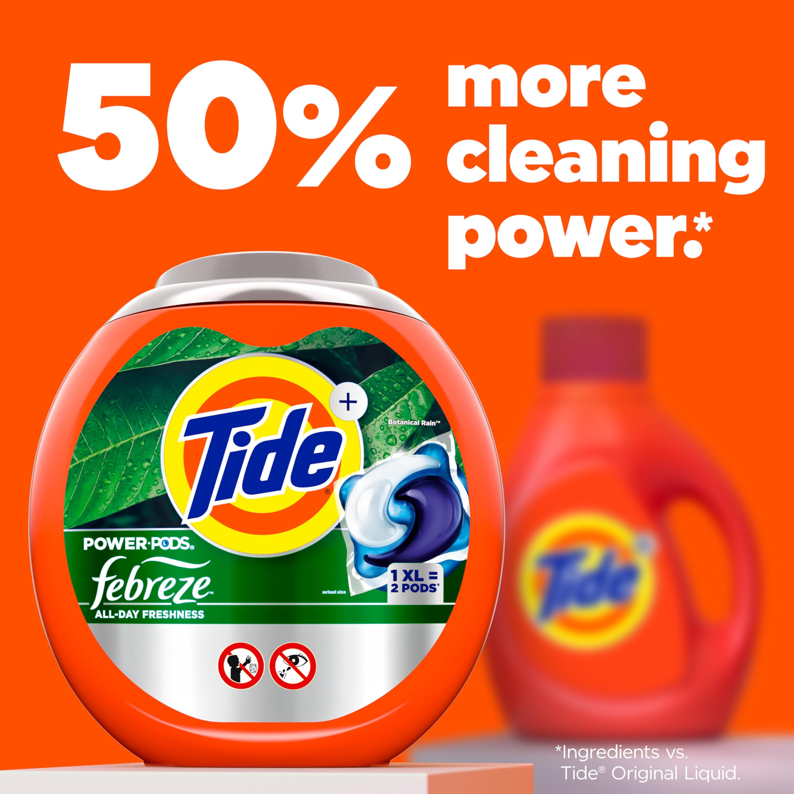 Tide Power Pods working with cold water for efficient cleaning