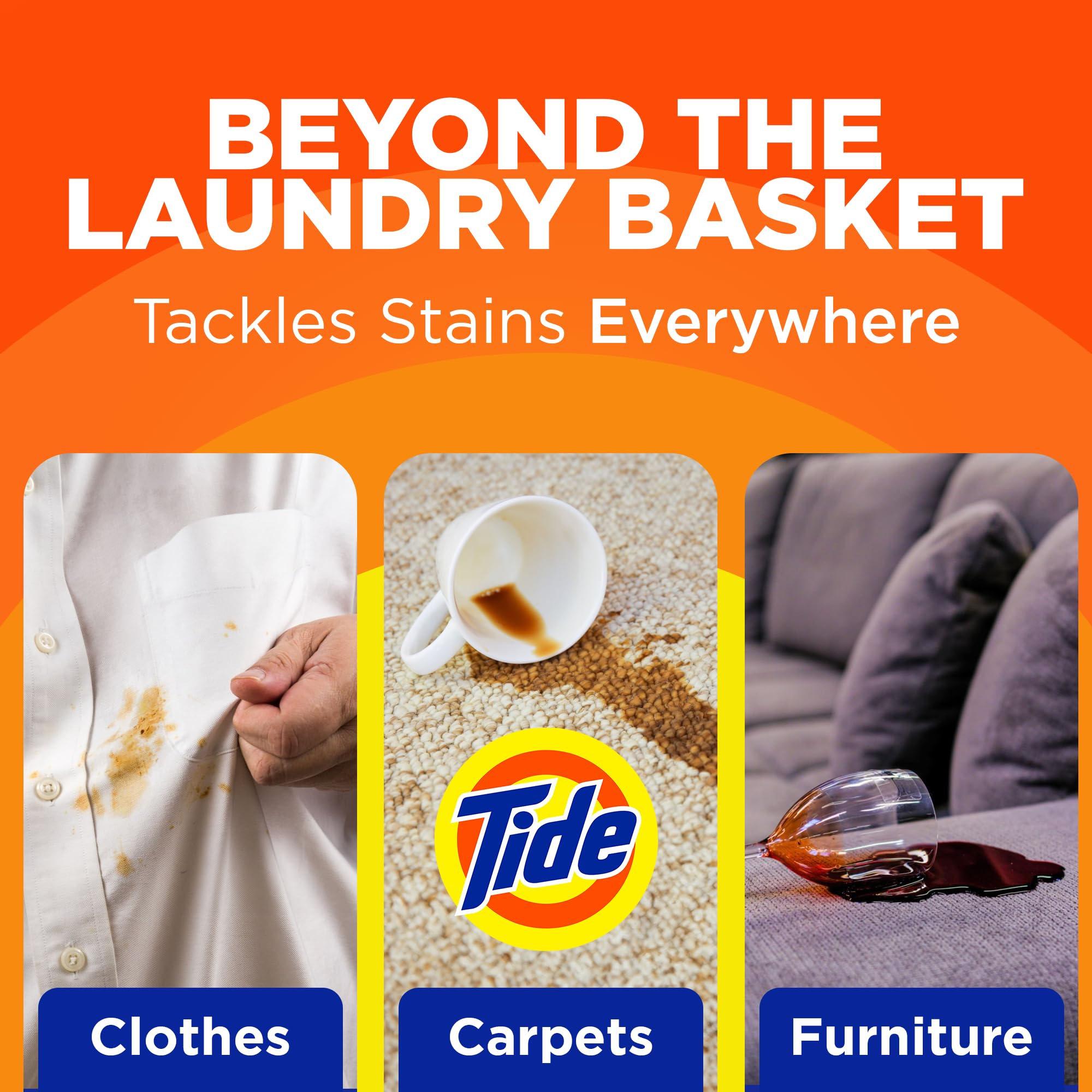Tide Rescue working on clothes to demonstrate fabric-safe stain removal