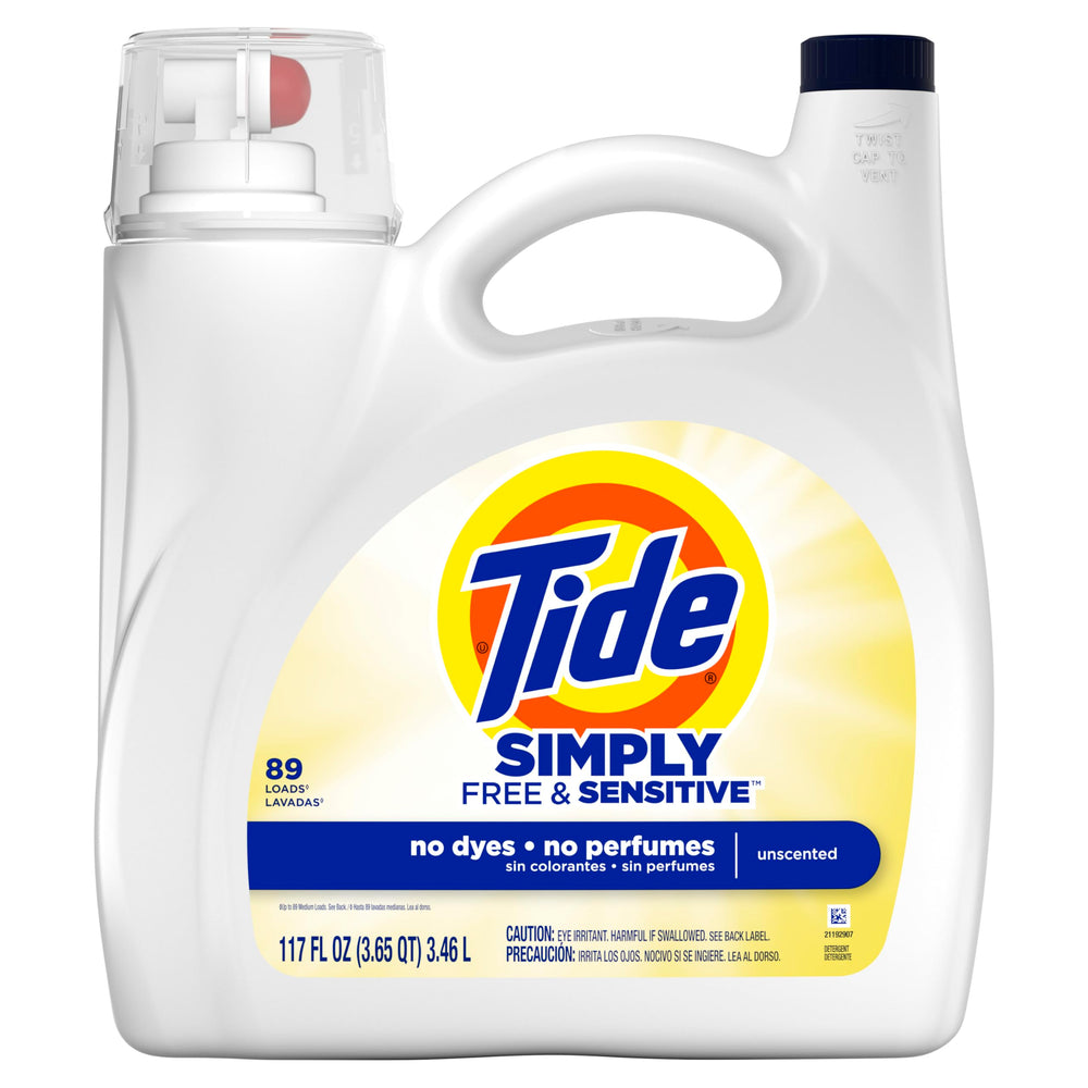 Tide Simply Free & Sensitive clothes look soft and clean after washing.