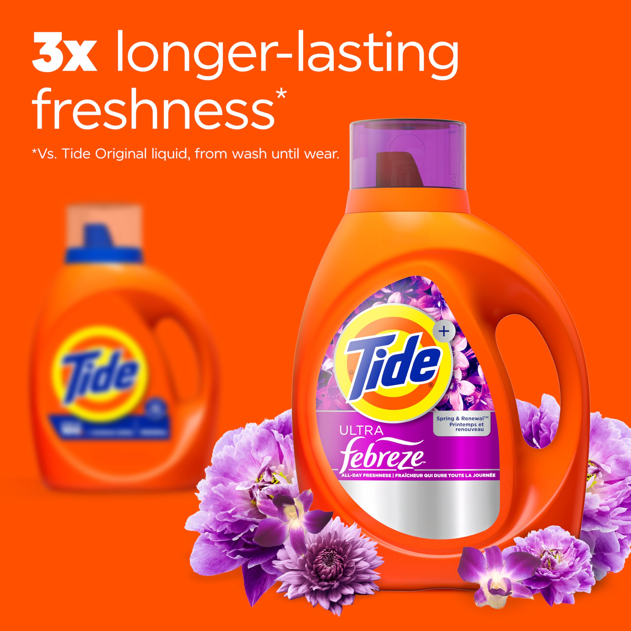 Tide Ultra Febreze cap pour demonstrates easy-measure design for precise dosing