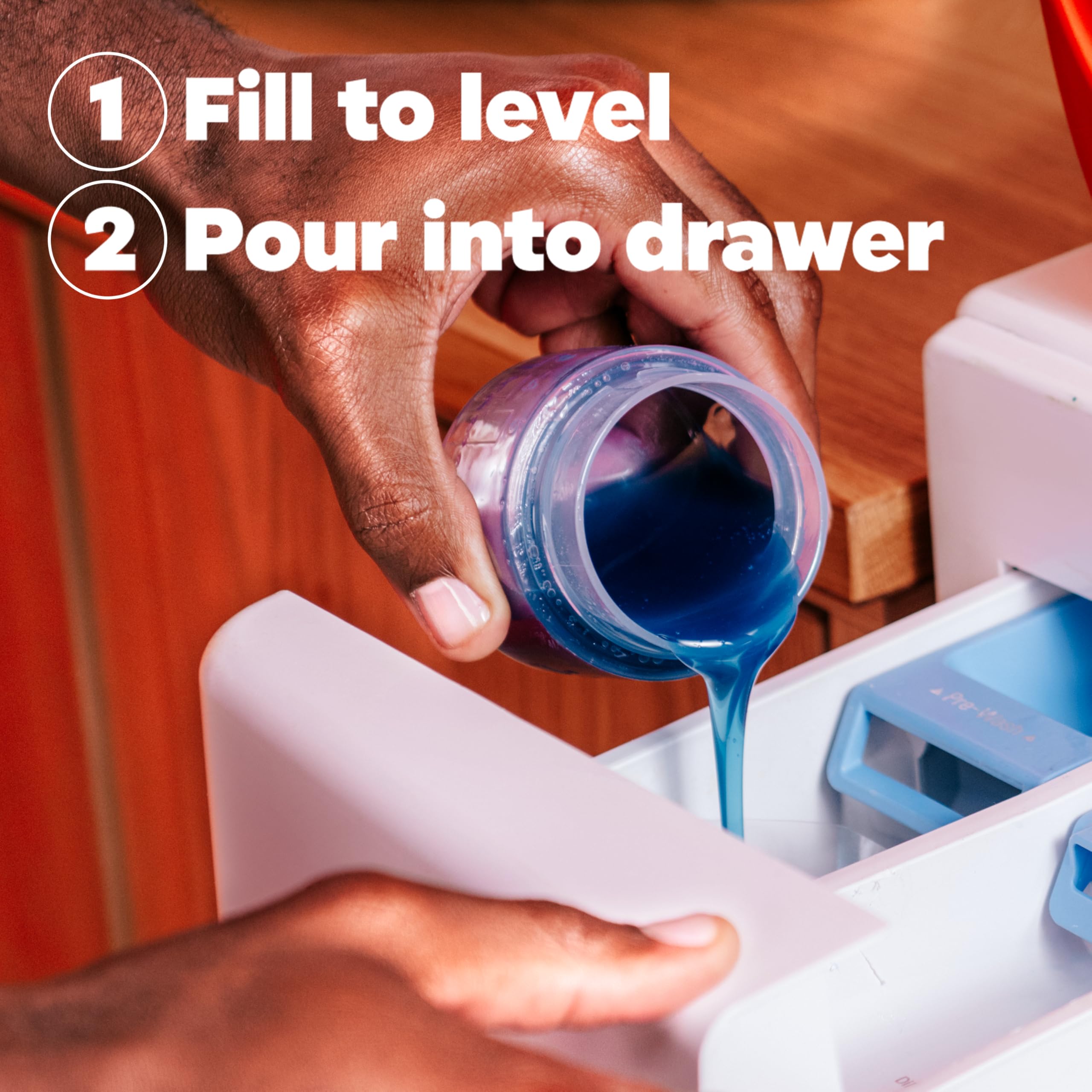 Tide Ultra OXI 132oz bottle offers long-lasting detergent.
