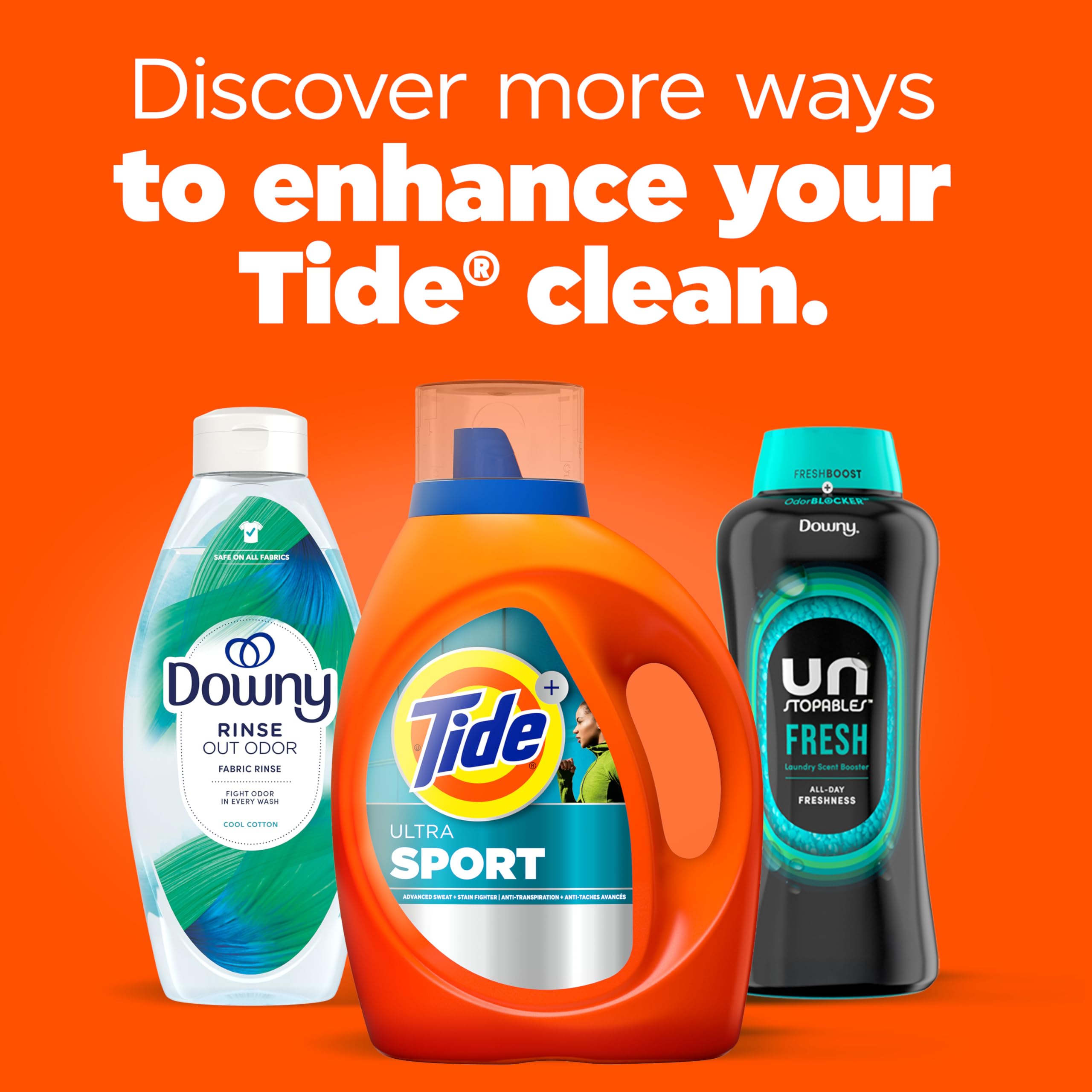 Tide Ultra Sport laundry load showing 65 loads