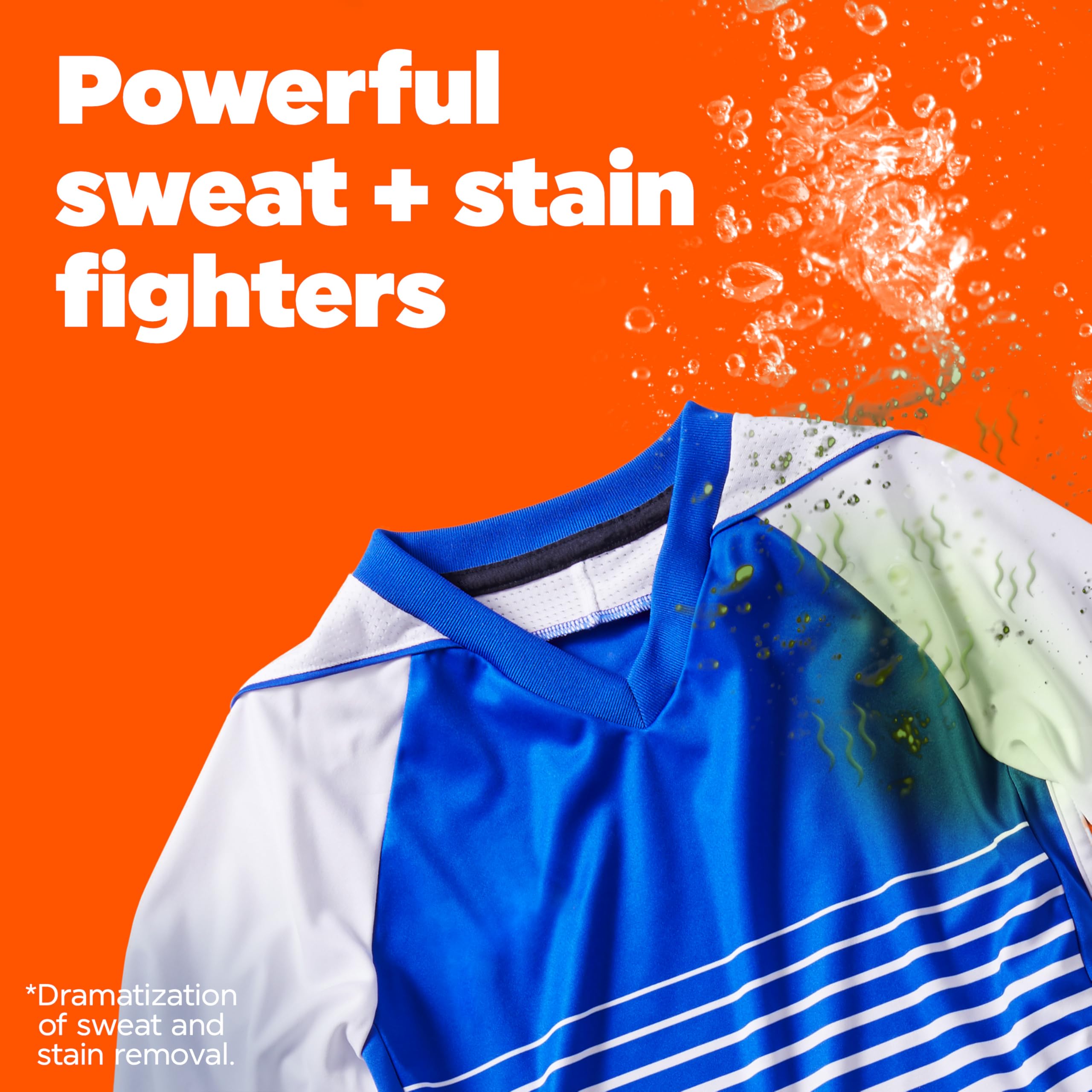 Tide Ultra Sport stain fighters on fabric reduce marks