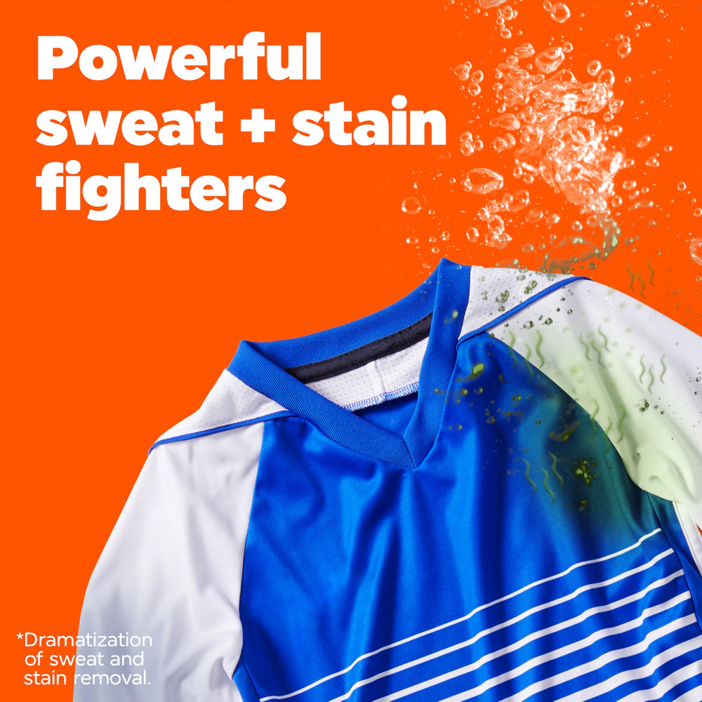 Tide Ultra Sport stain fighters on fabric reduce marks