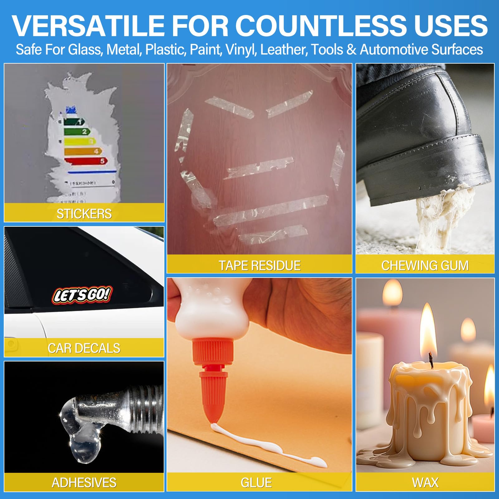 Tidybond Adhesive Remover enables quick label removal on jars and shelves.