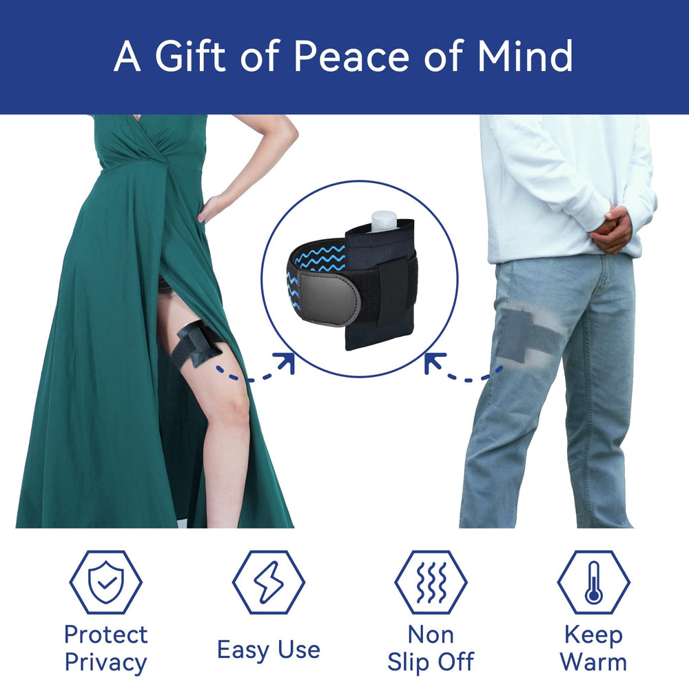 Tidyland upgraded leg strap offers secure, comfortable wear.