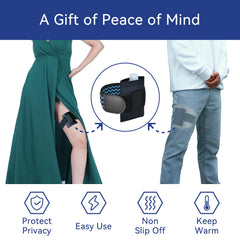 Tidyland upgraded leg strap offers secure, comfortable wear.