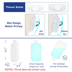 Tidyland temperature strip on bottle shows real-time temperature.