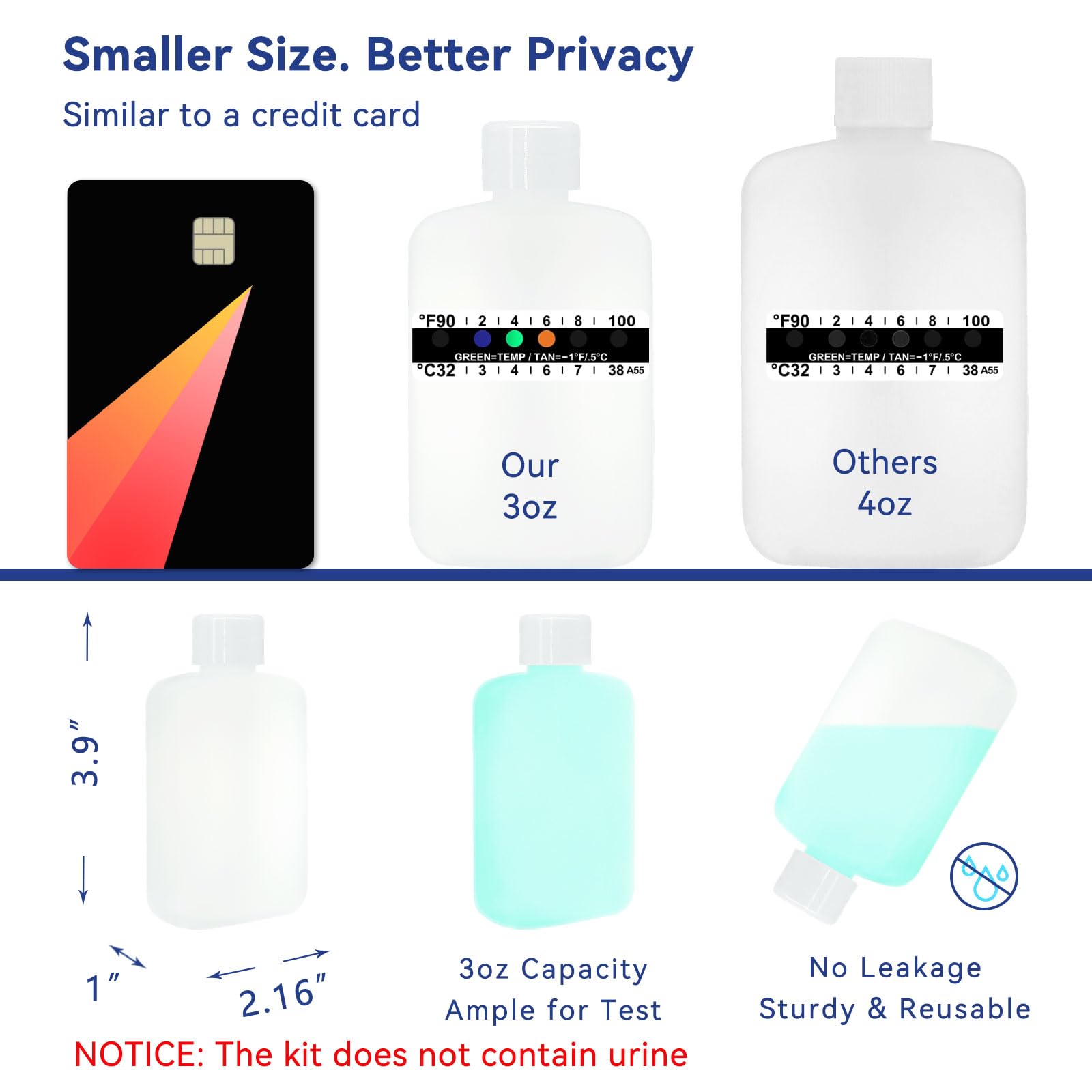 Tidyland bottle side shows temperature strip for quick readings.