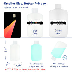 Tidyland bottle side shows temperature strip for quick readings.