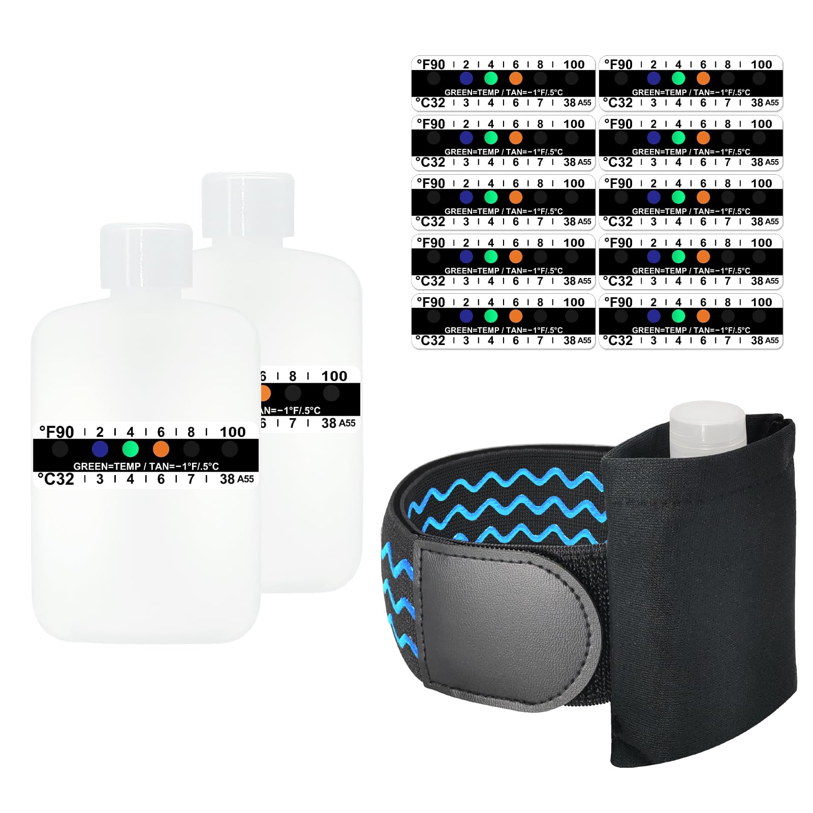 Tidyland temperature strips pack of 10 supports multiple checks.