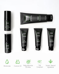 Tiege Hanley PM Moisturizer restores overnight hydration and elasticity.