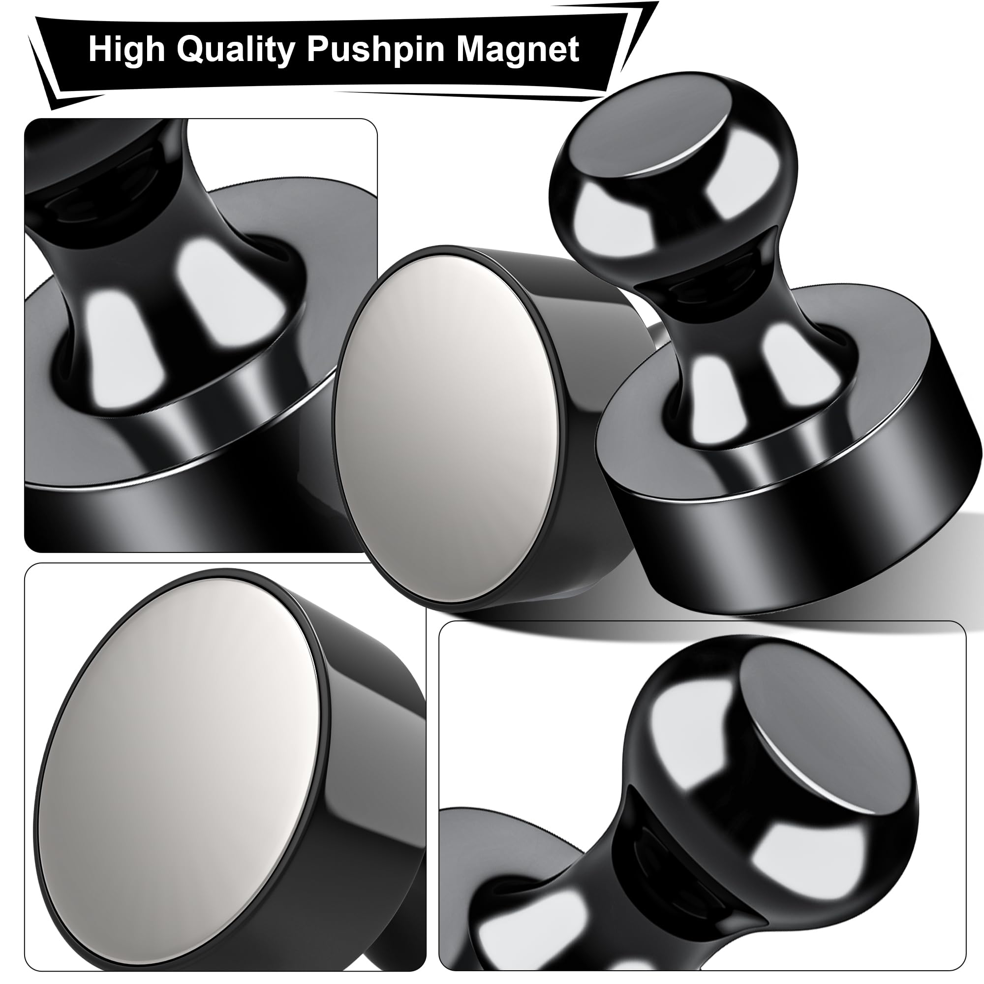 Tiergrade magnets demonstrate strong magnetism, holding up to 12 A4 sheets.