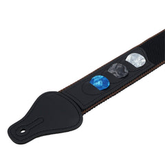 Tifanso strap with 3 pick holders for easy access during playing.