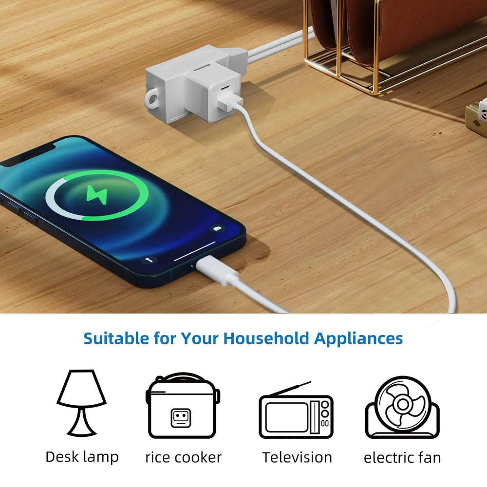 Tiffcofio 2-prong plug compatibility with common outlets.