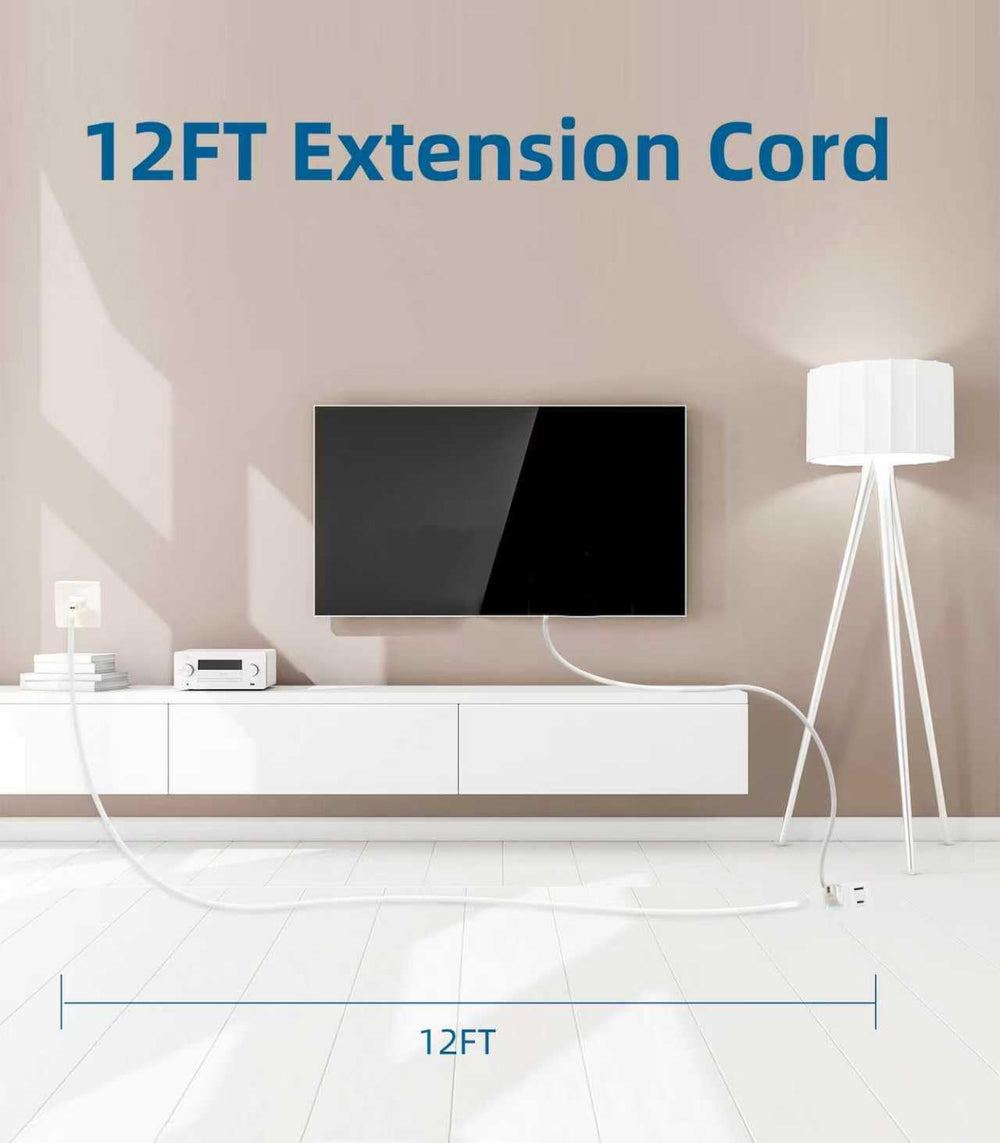 Tiffcofio wall-mount holes help keep cords off the floor.
