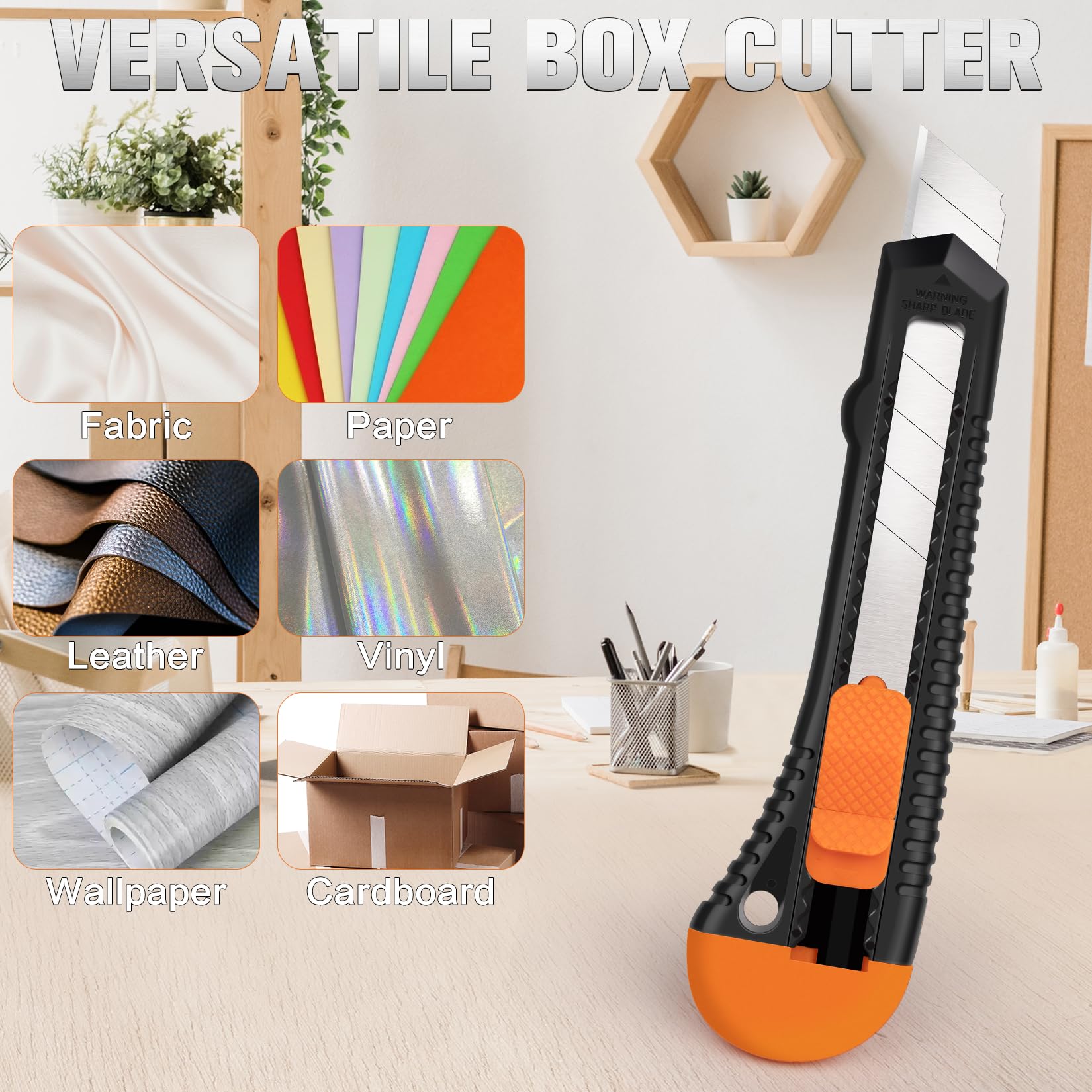TIFICAL versatile cutter handles cardboard, rubber, vinyl, and leather