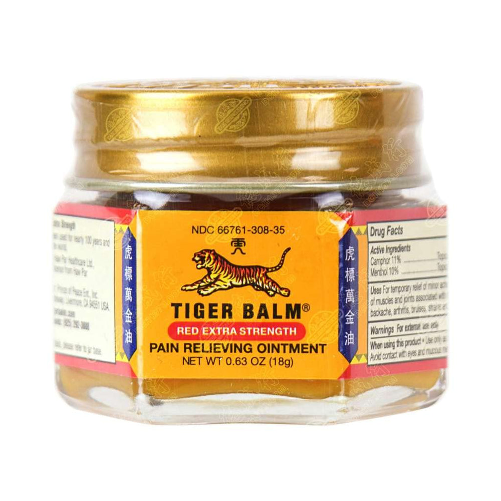 Tiger Balm Arnica Montana flowers highlight natural ingredients for soothing relief.