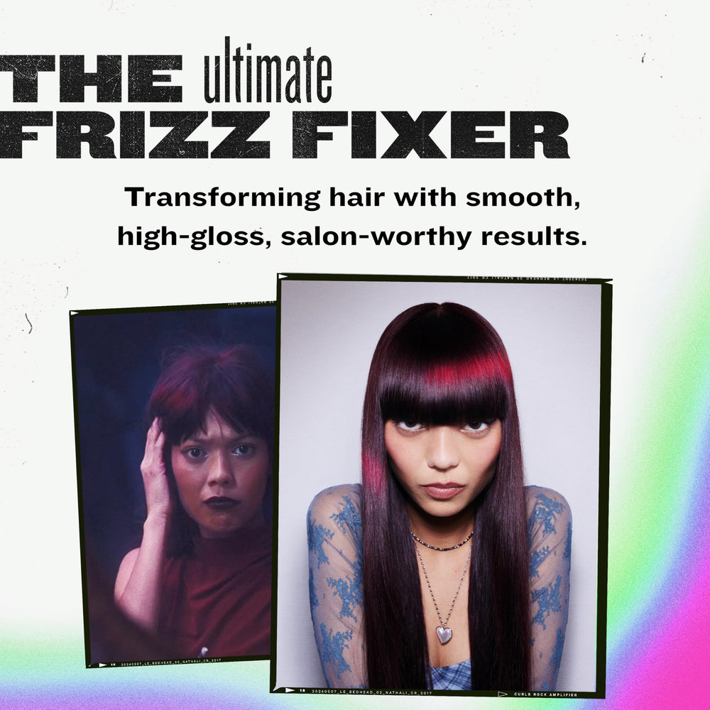 Bed Head After Party humidity-block formula helping tame frizz in humid conditions.