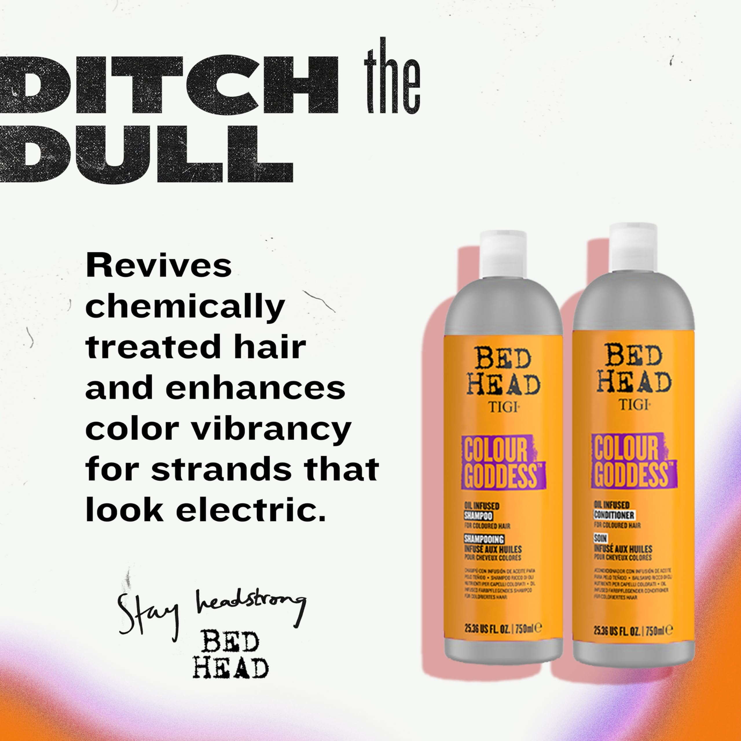 Close-up of TIGI Colour Goddess shampoo lather preserving vibrant color
