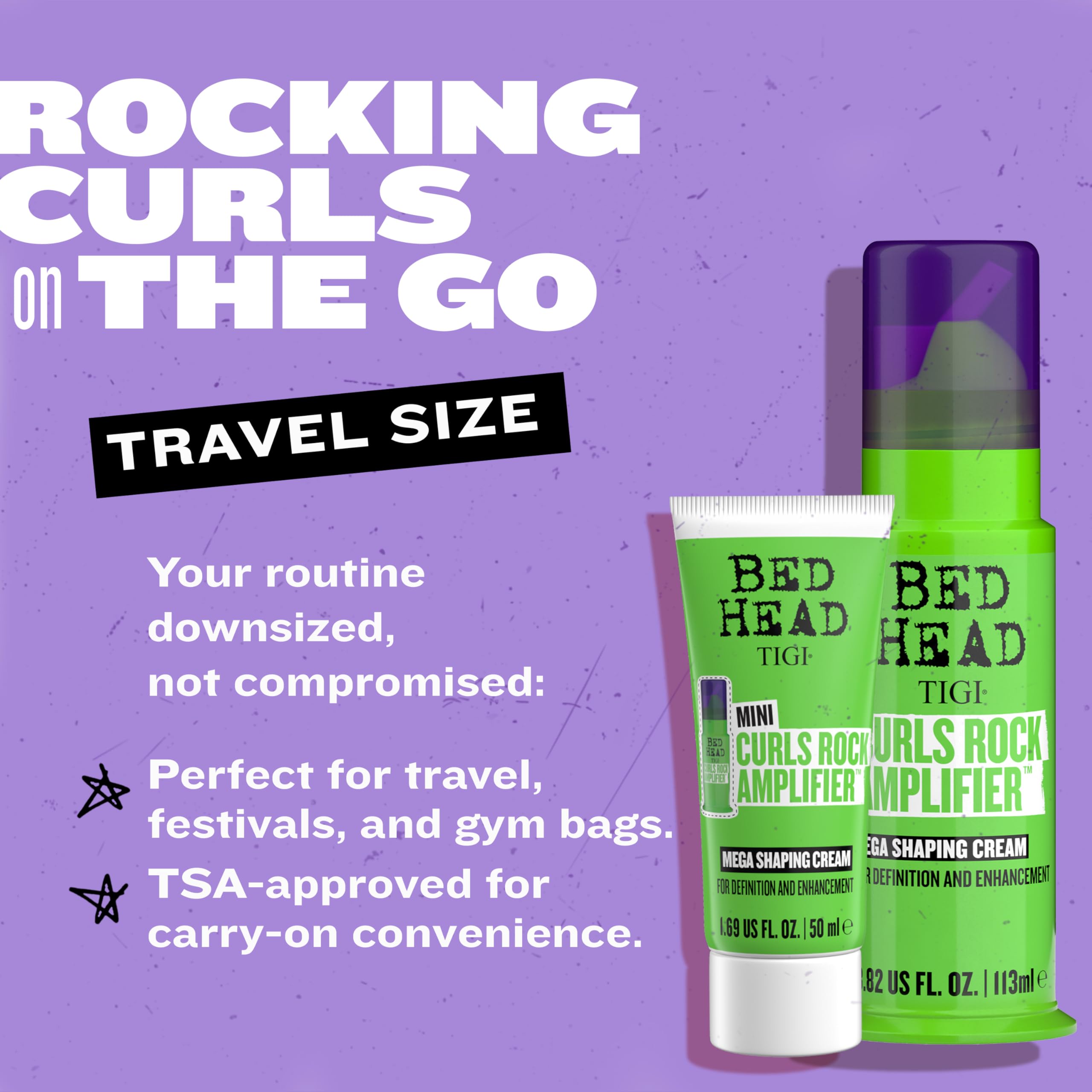 TIGI Bed Head Curls Rock Amplifier curls defined after diffusion for volume