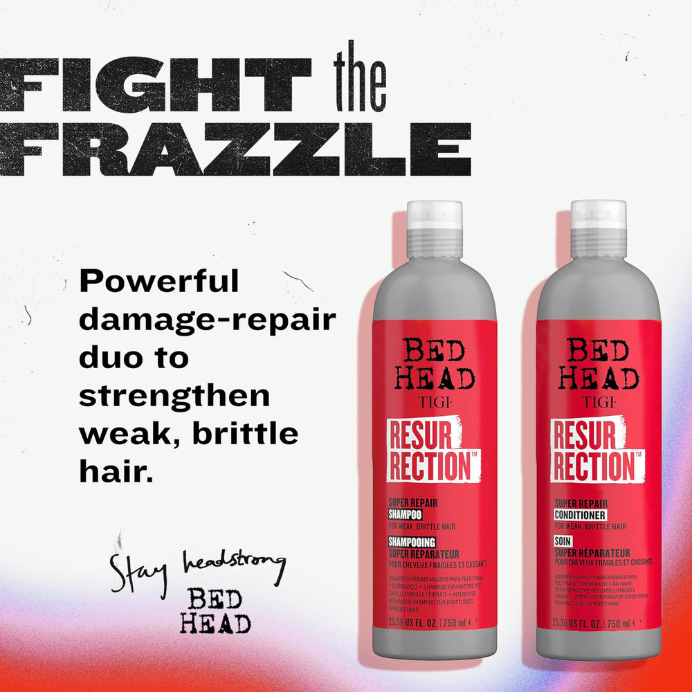 TIGI Bed Head Resurrection set box shows at home salon quality repair