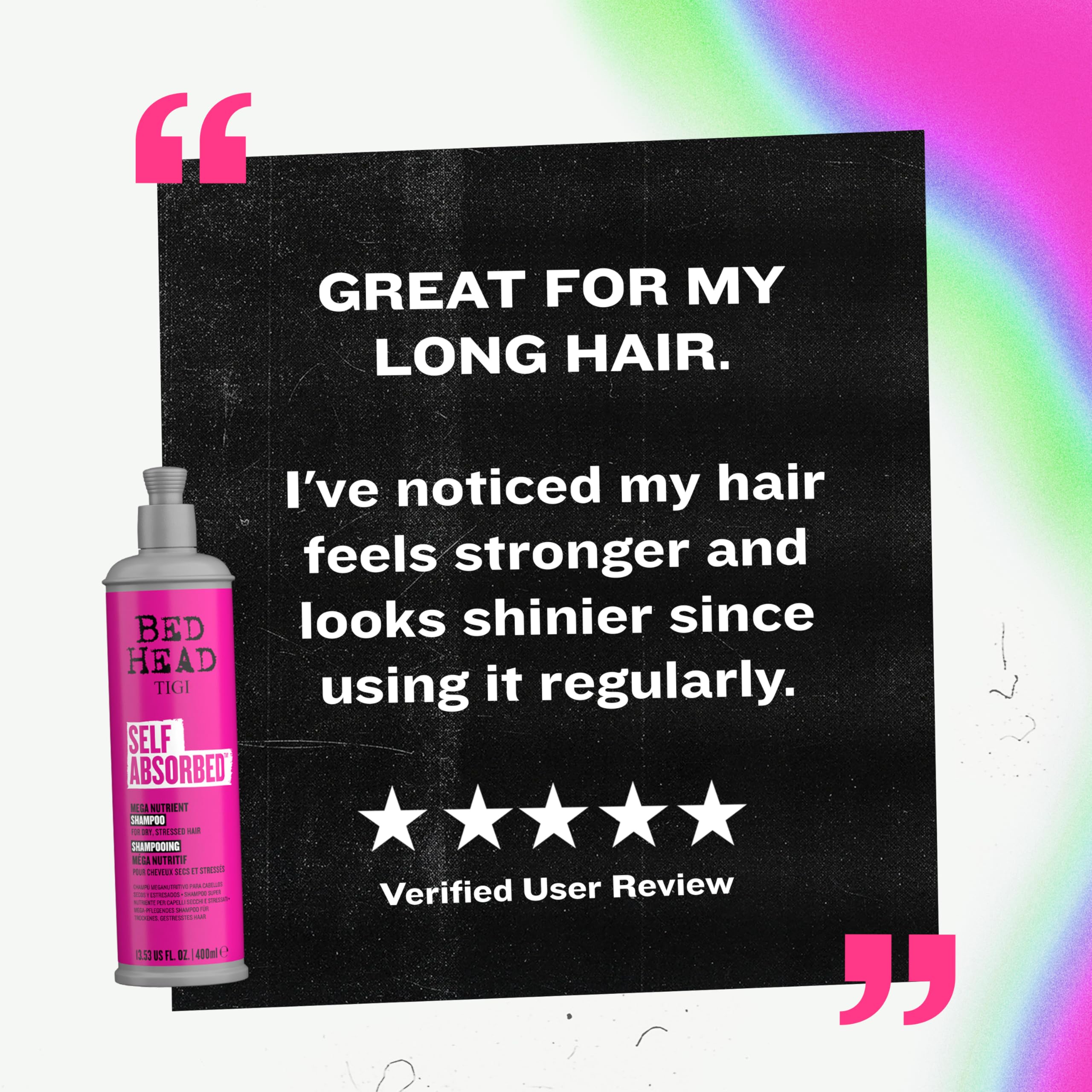 TIGI Bed Head Self Absorbed duo on display for easy at-home care.