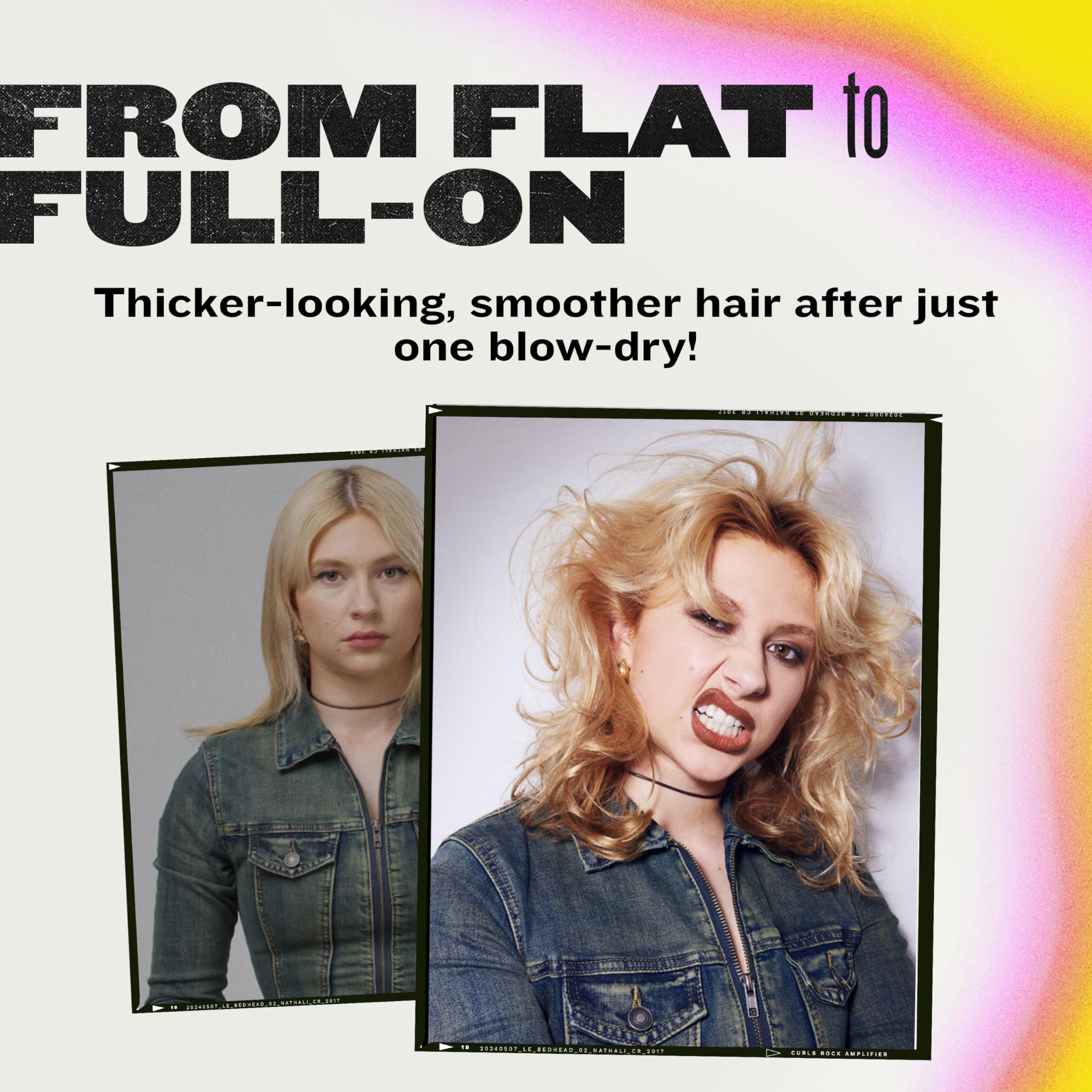 Damp hair application using TIGI Small Talk Thickening Cream