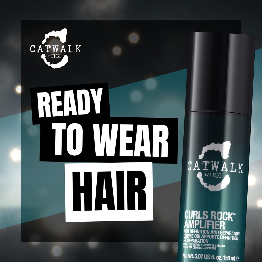 Styled curls after Catwalk Curls Rock Amplifier showing shine and hydration.
