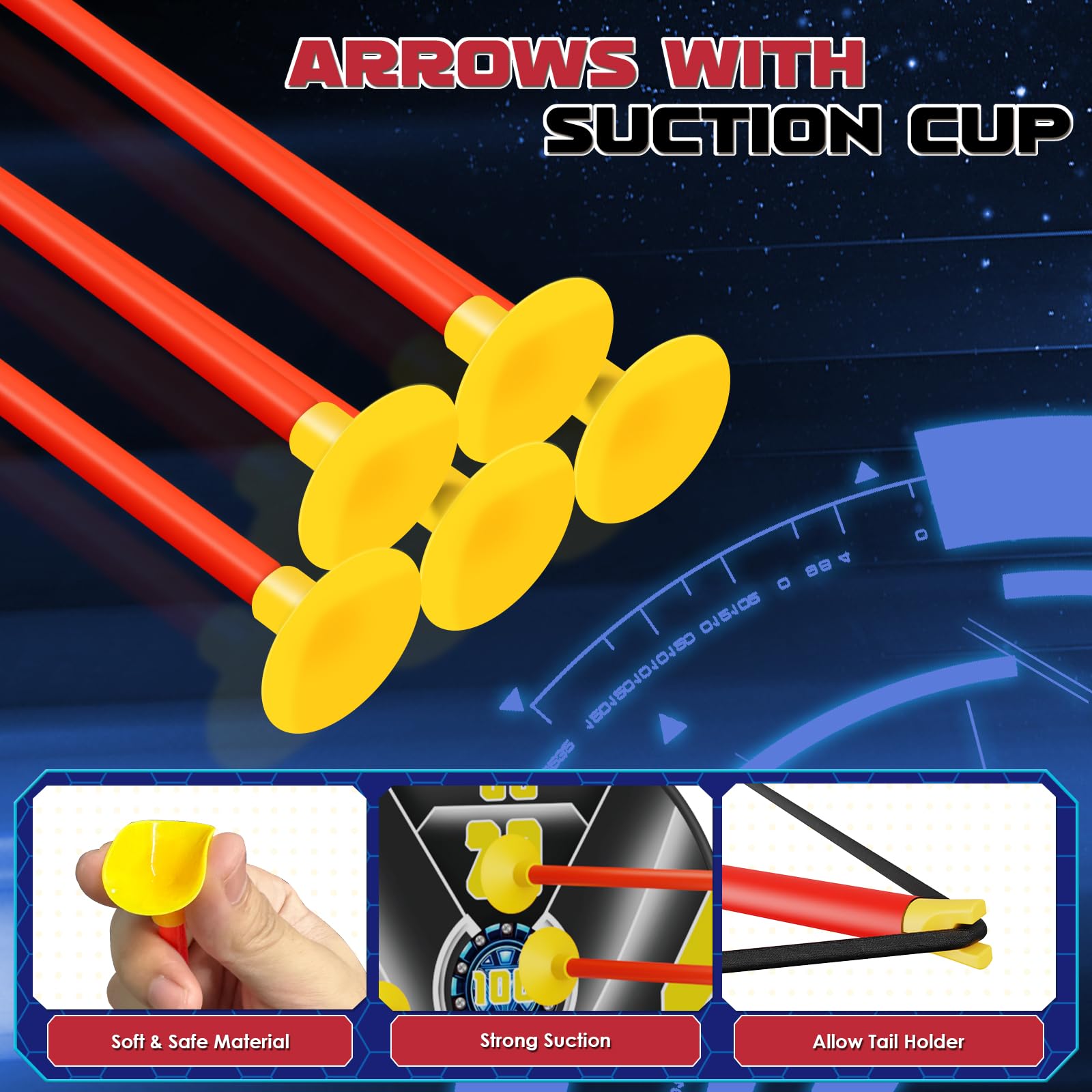 TIGTECGAME durable elastic bow with ergonomic grip stays comfortable.