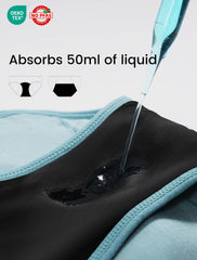 TIICHOO period underwear burgundy close-up showcasing secure, leak-proof design