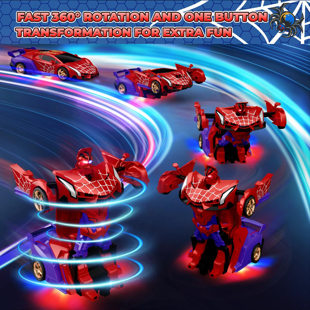 Tikafony Spider Transform RC Car one button demo mode showcases features