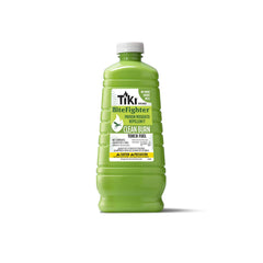 TIKI Clean Burn 64oz bottle of plant-based fuel for outdoor mosquito relief