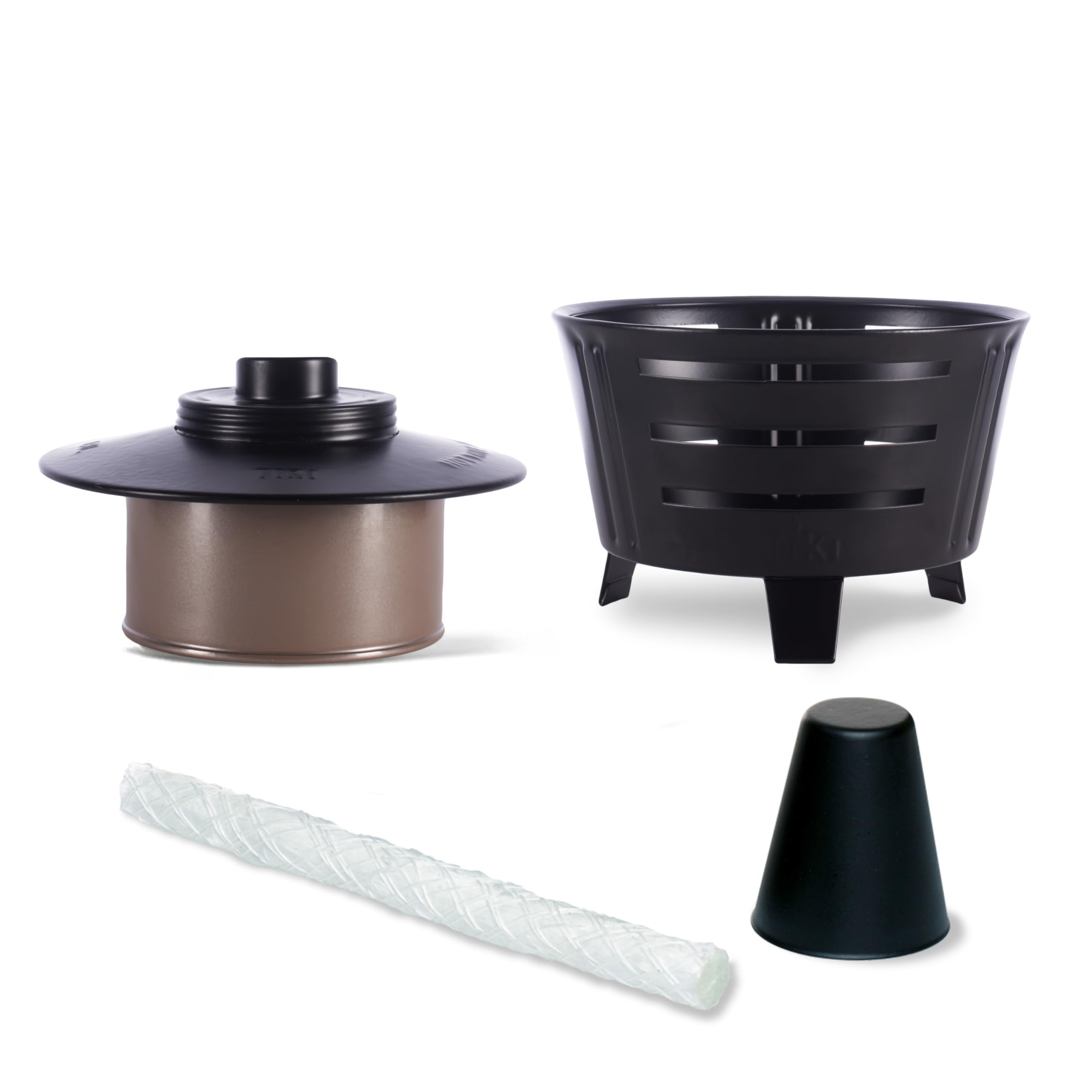 TIKI Mini Pit Table Torch is portable for easy transitions from patio to garden.