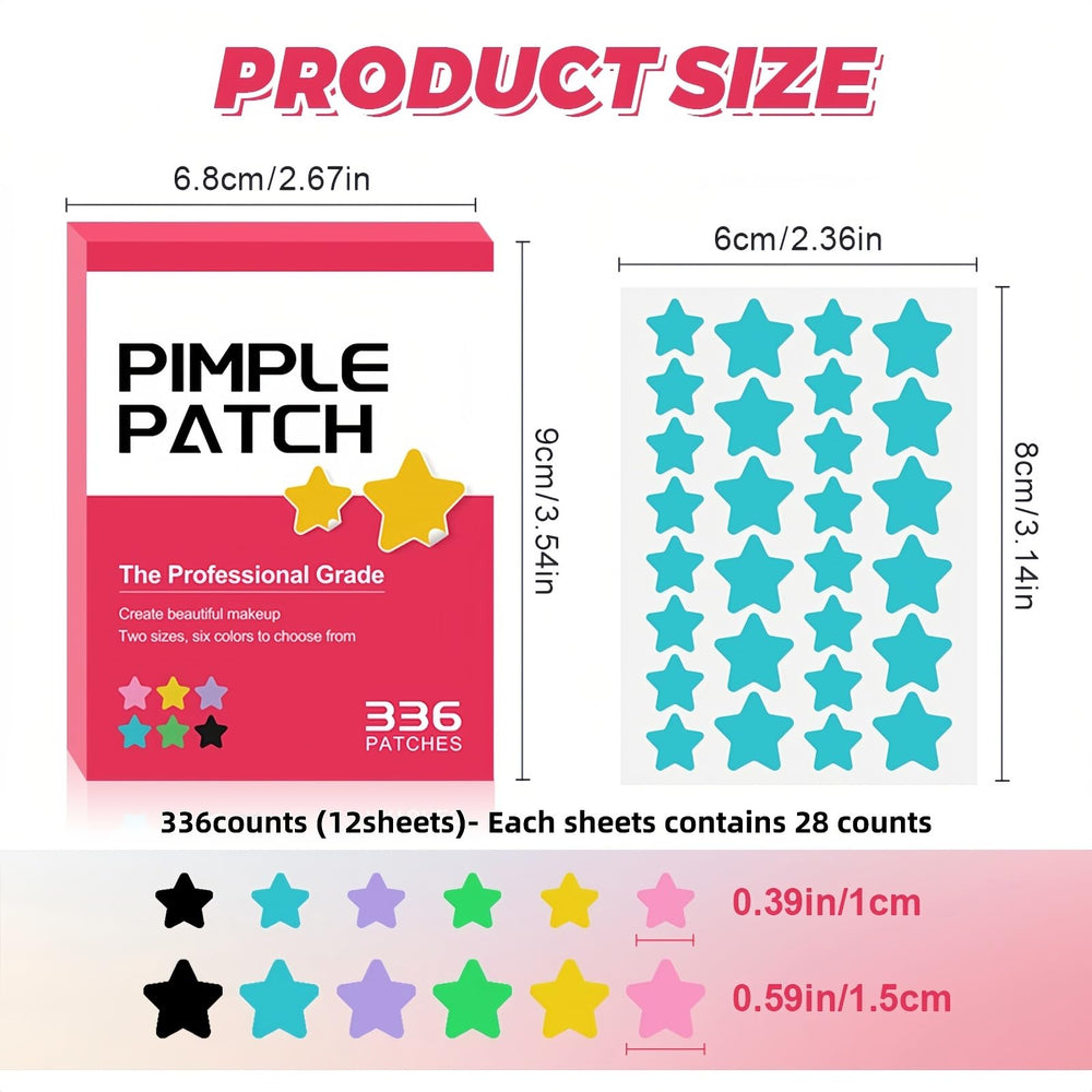 TIKIYOUN Star Pimple Patches in six colors for stylish blemish care