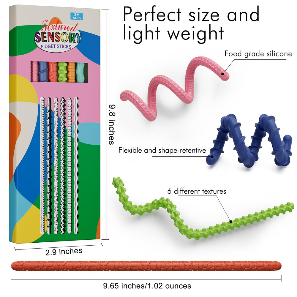 Tikwork Sensory Fidget Stick supports classroom focus and quiet concentration.