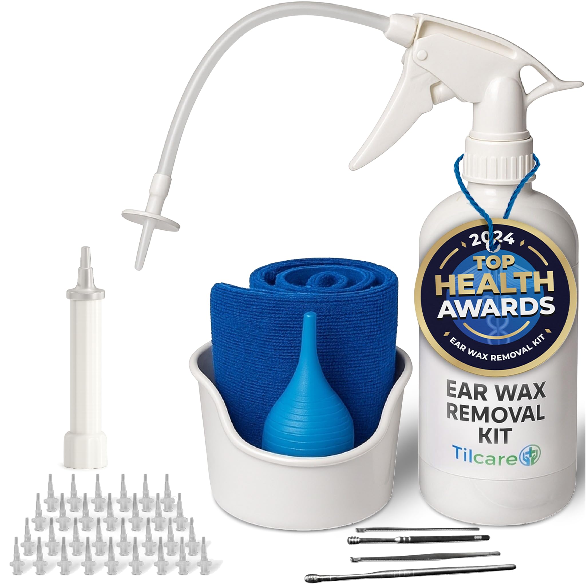 Tilcare ear wax removal basin for at-home cleansing and rinsing.