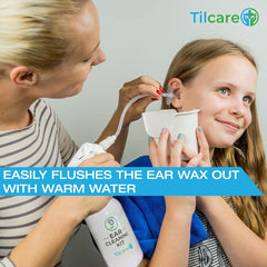 Tilcare microfiber towel for quick drying after ear cleaning sessions.