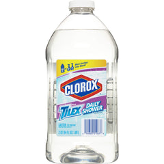Tilex Shower Spray Refill bottle with 64 oz capacity for easy bathroom cleaning.