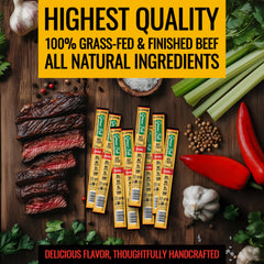 No artificial ingredients, antibiotic-free, hormone-free beef with clean flavor.