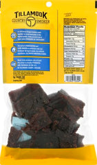 Tillamook Country Smoker hardwood-smoked beef jerky close-up highlights real smoke flavor.