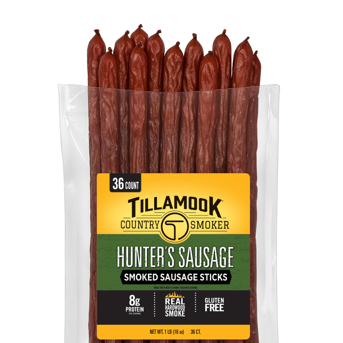 Tillamook Country Smoker Hunters Sausage bulk pack, ideal keto-friendly snack.