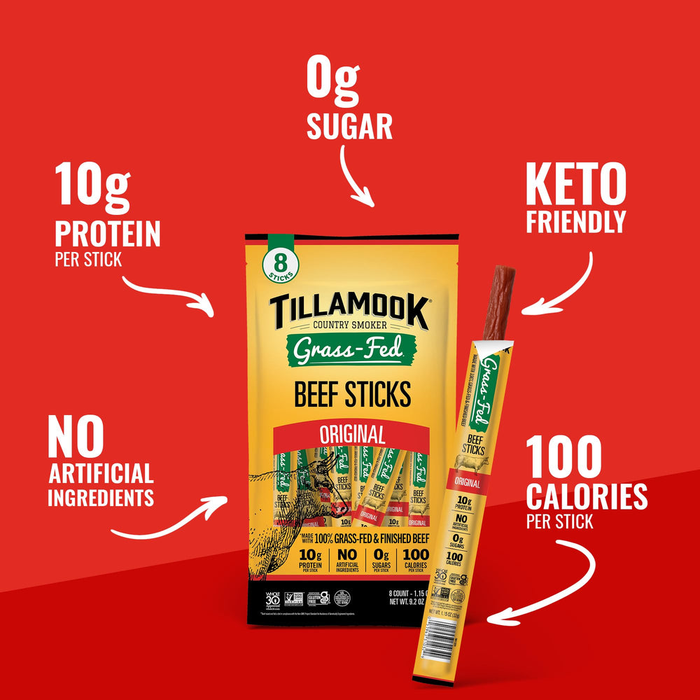 Individually wrapped sticks for convenient snacking at work or travel.