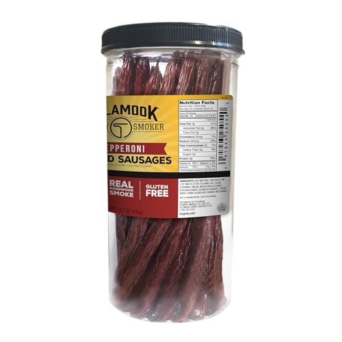 Tillamook Country Smoker pepperoni sticks label close-up highlighting heritage and ingredients.