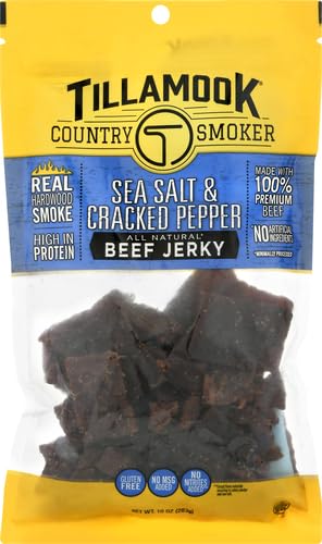 Tillamook Country Smoker premium beef jerky emphasizes simple ingredients and craft.