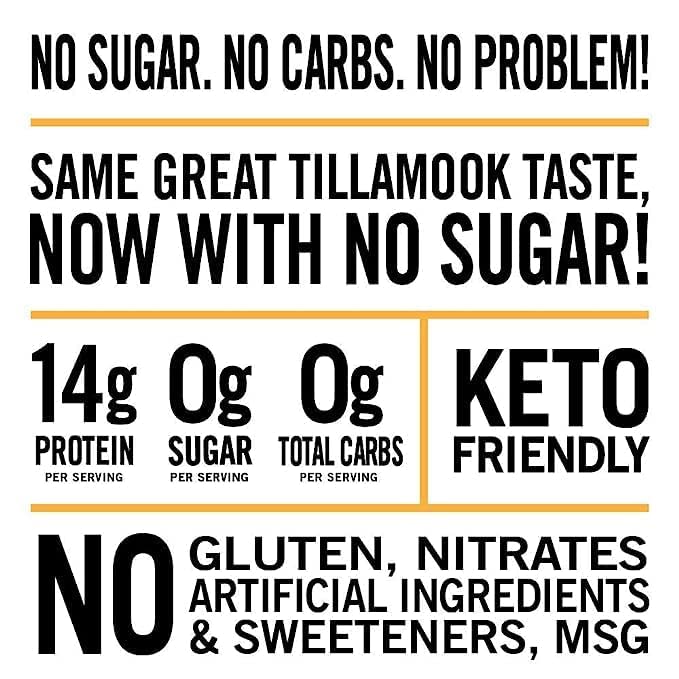 Tillamook Zero Sugar Original Jerky in bag ready for travel and snacking.