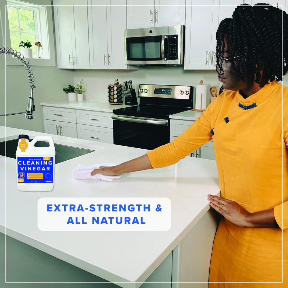 Tillbrook Cleaning Vinegar leaves no residue after use on most materials